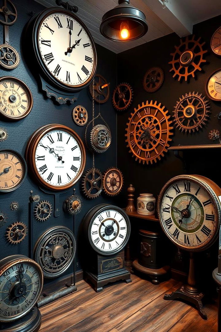 Clockwork Detailing - 22 Steampunk Bedroom Ideas