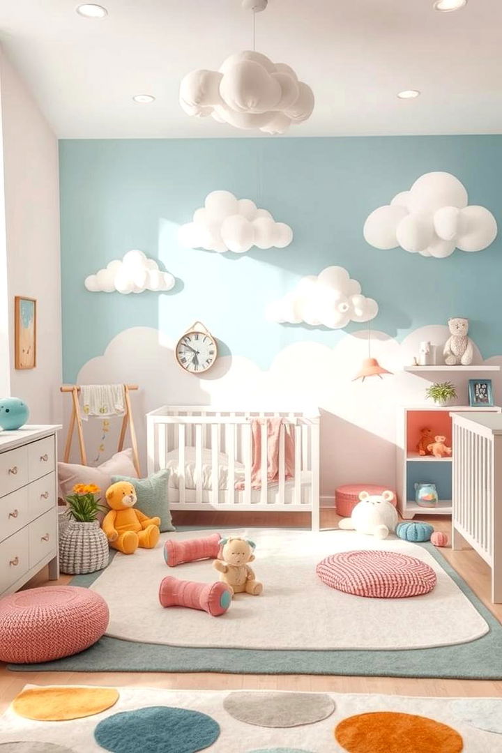 Cloud Inspired Play Area Wonders - 22 Cloud Themed Nursery Ideas