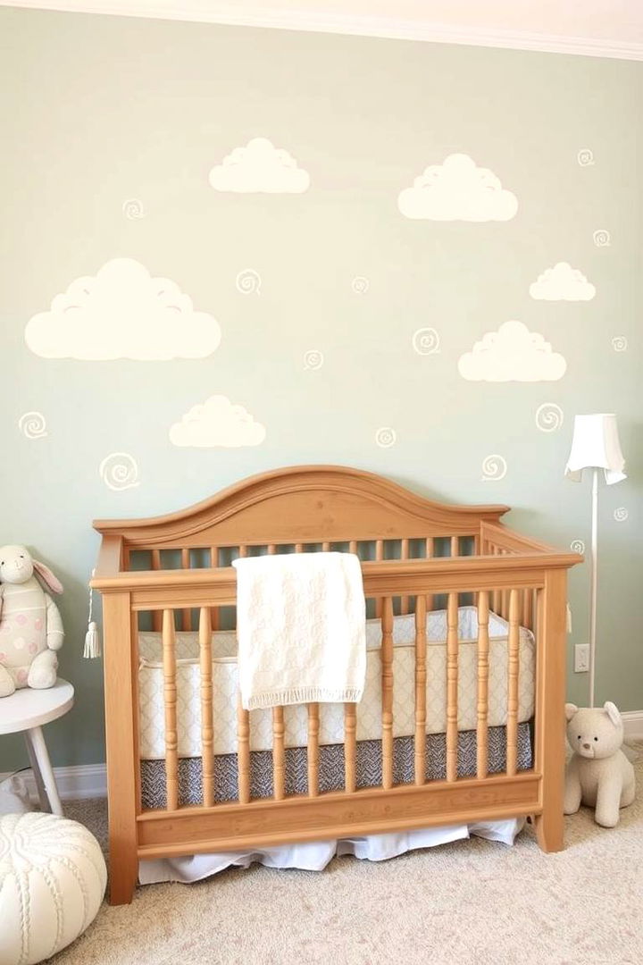 Cloud Motif Wall Decals for Instant Flair - 22 Cloud Themed Nursery Ideas