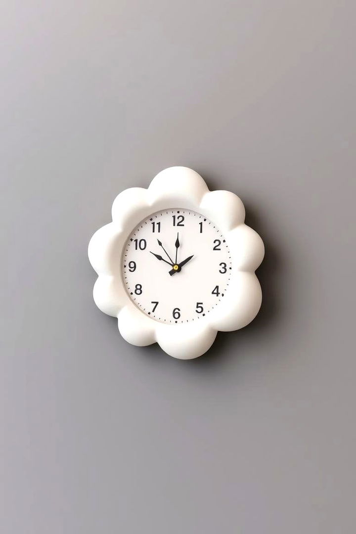 Cloud Shaped Decorative Clocks - 22 Cloud Themed Nursery Ideas