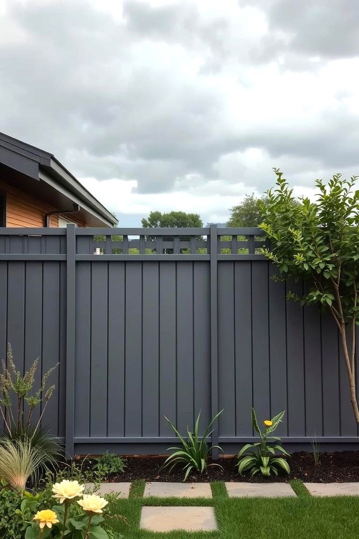 Cloudy Gray Tones - 22 Garden Fence Colour Ideas