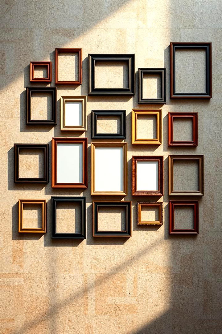 Clustered Mosaic Style - 22 Family Picture Wall Ideas