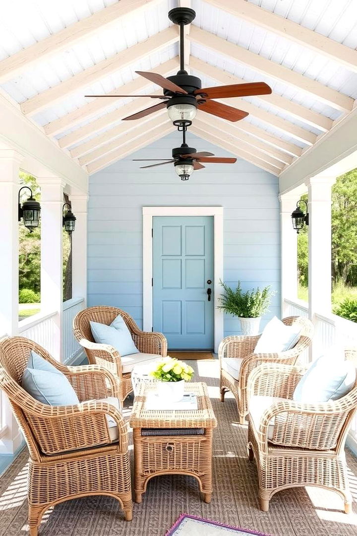 Coastal Beach House Style - 22 Covered Porch Ideas
