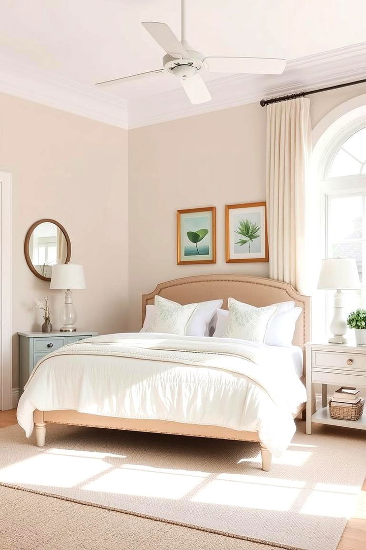 Coastal Beige Bliss - 22 Green and Beige Bedroom Ideas