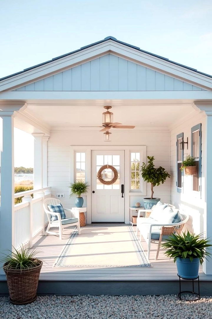 Coastal Breeze Aesthetics - 22 Shed Roof Porch Design Ideas