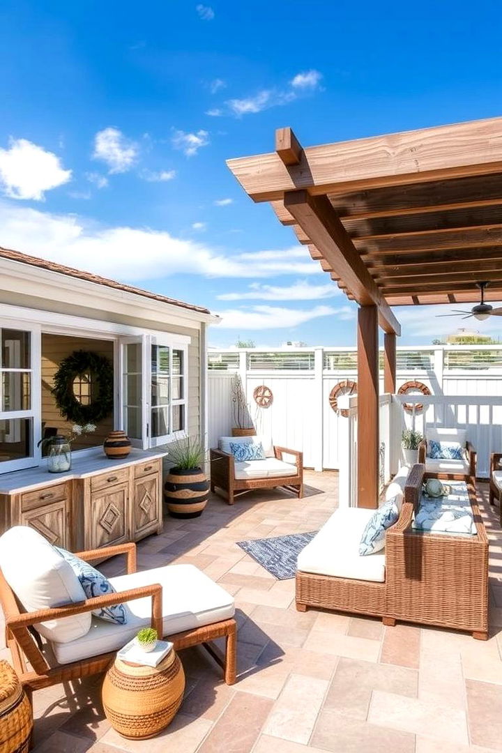Coastal Breeze Design - 22 Deck and Patio Combination Ideas