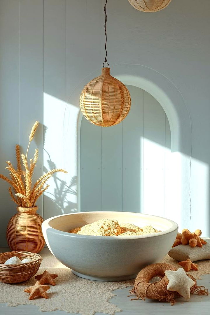 Coastal Breeze Dough Bowl - 22 Dough Bowl Decor Ideas
