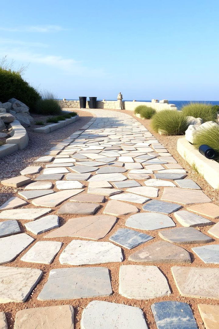 Coastal Breeze Flagstone Path - 22 Flagstone Walkway Ideas