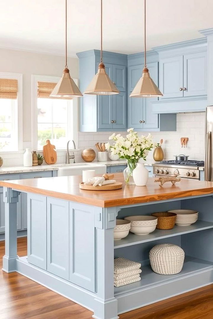 Coastal Breeze Inspiration - 22 kitchen island decor ideas