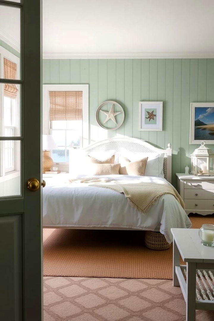 Coastal Breeze Retreat - 22 Light Green Bedroom Ideas