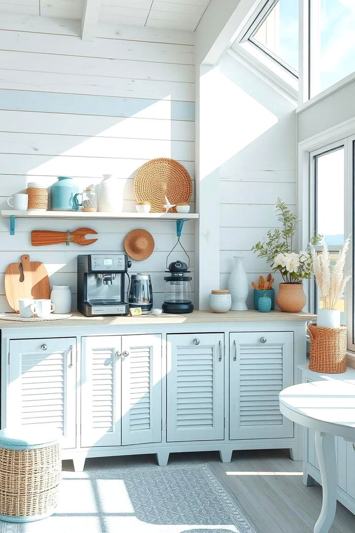 Coastal Breeze Station - 22 Coffee Station Ideas