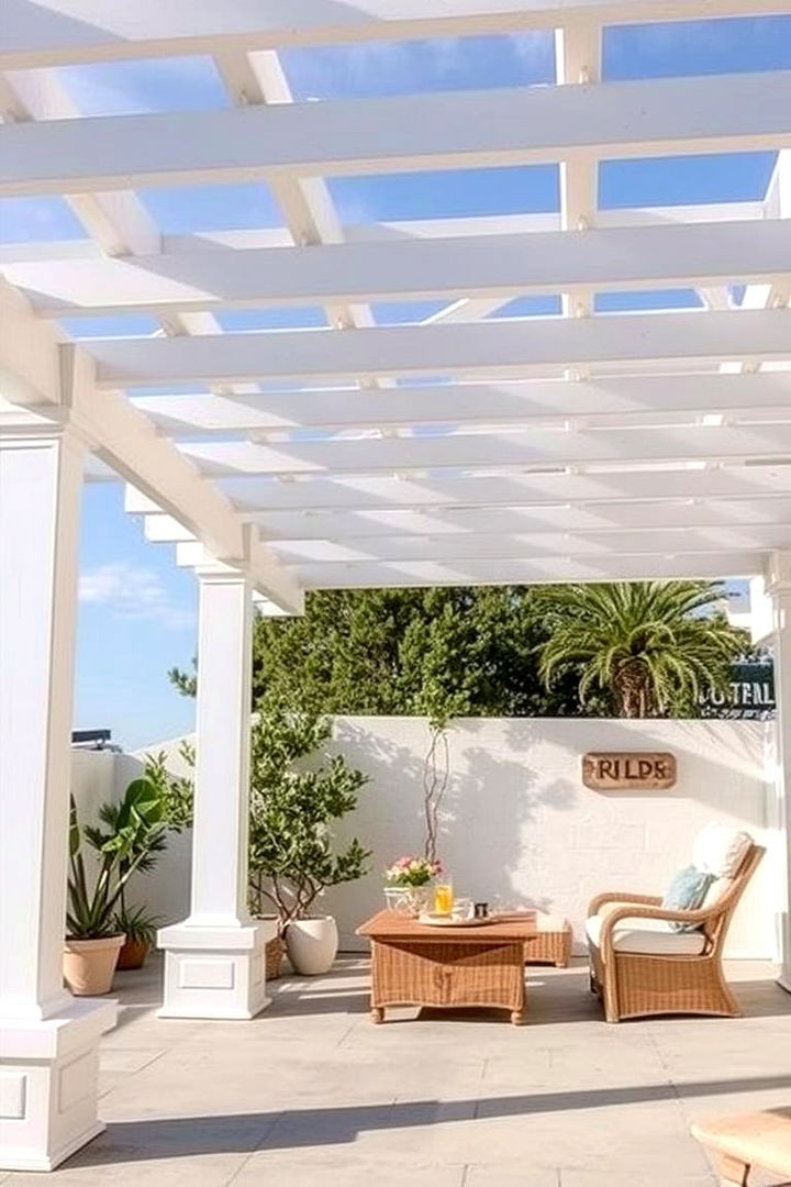 Coastal Breezy Designs - 22 Front Porch Pergola Ideas