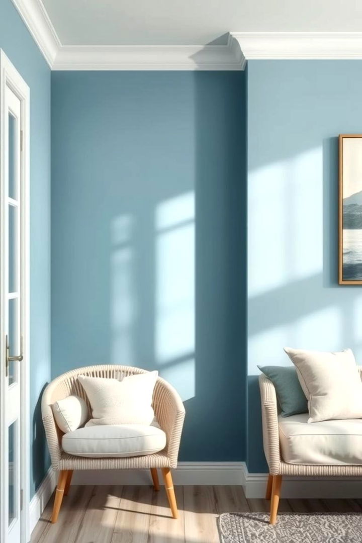 Coastal Chic Blue Tones - 22 Fireplace Accent Wall Ideas