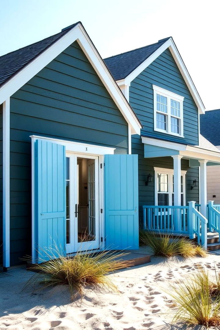 Coastal Green Serenity - 22 Dark Green Exterior Paint Color Schemes