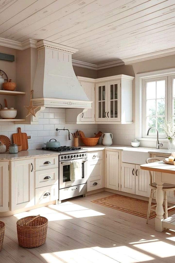 Coastal Inspired Cabinetry - 22 Kitchen Cabinet Ideas
