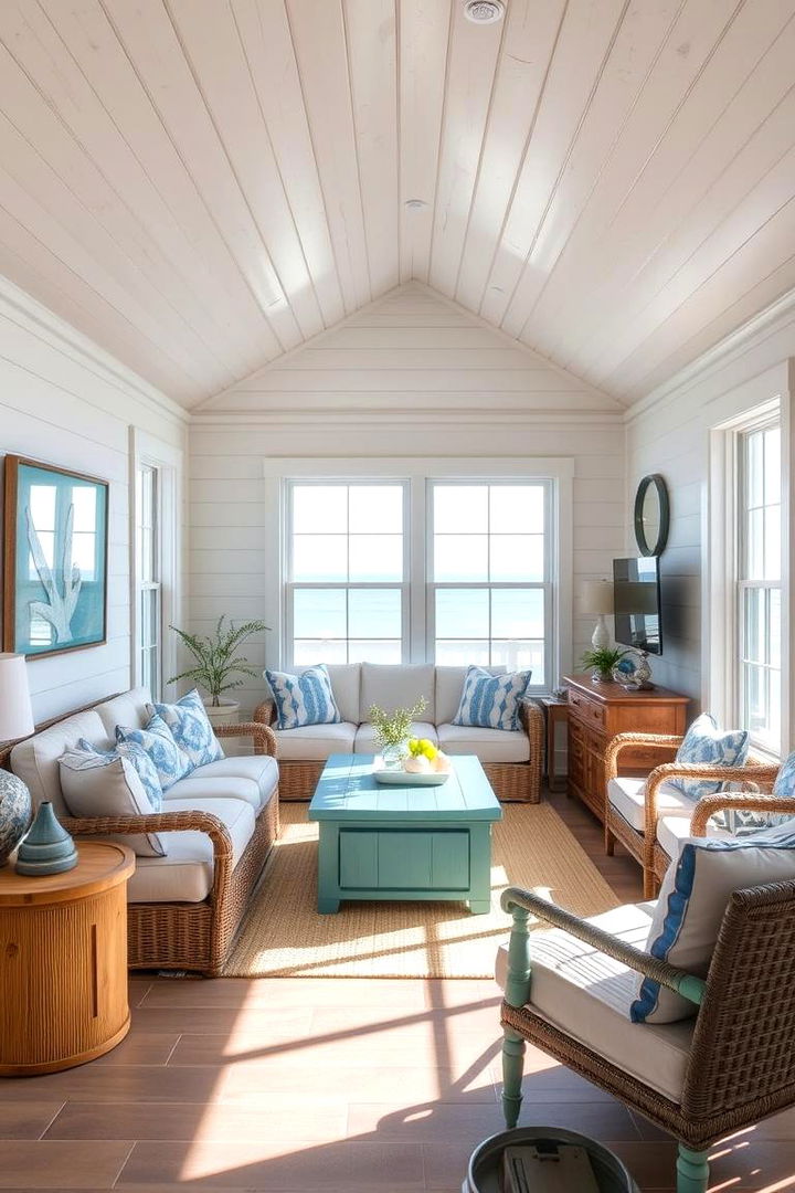 Coastal Inspired Designs - 22 Beadboard Ceiling Design Ideas