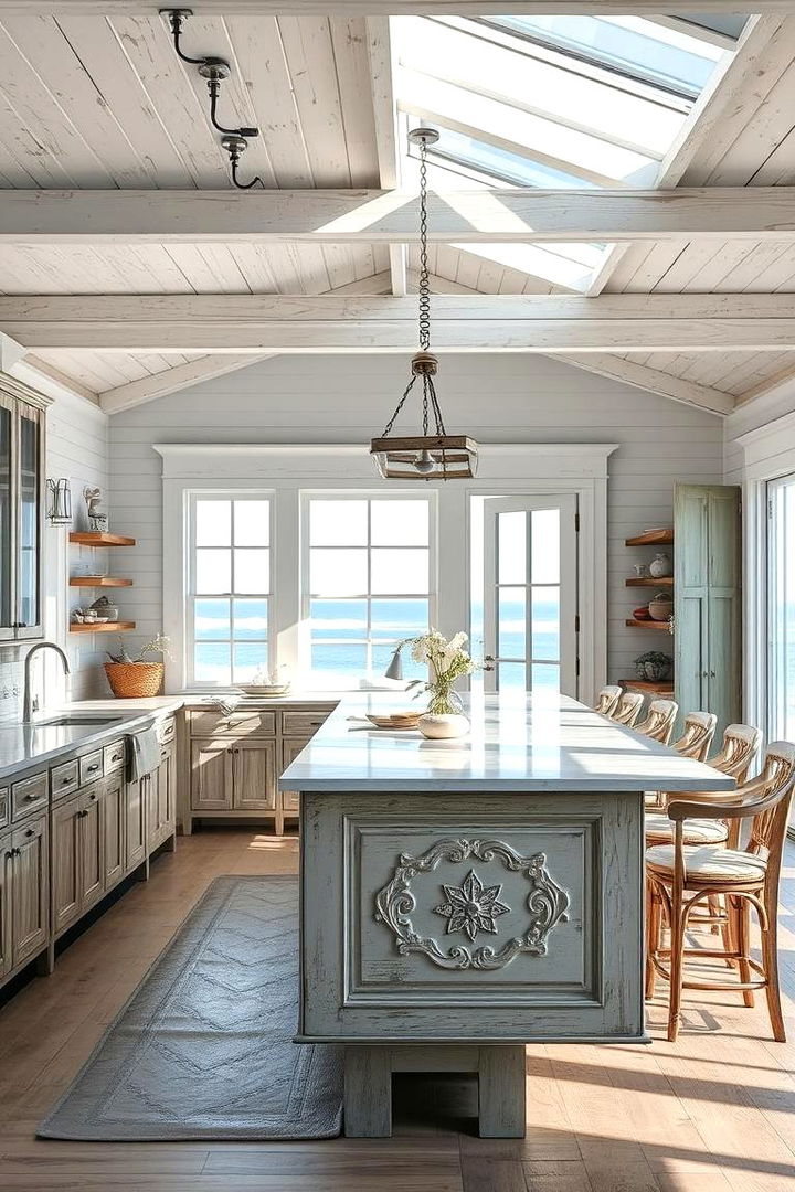 Coastal Inspired Open Design - 22 Kitchen Peninsula Ideas