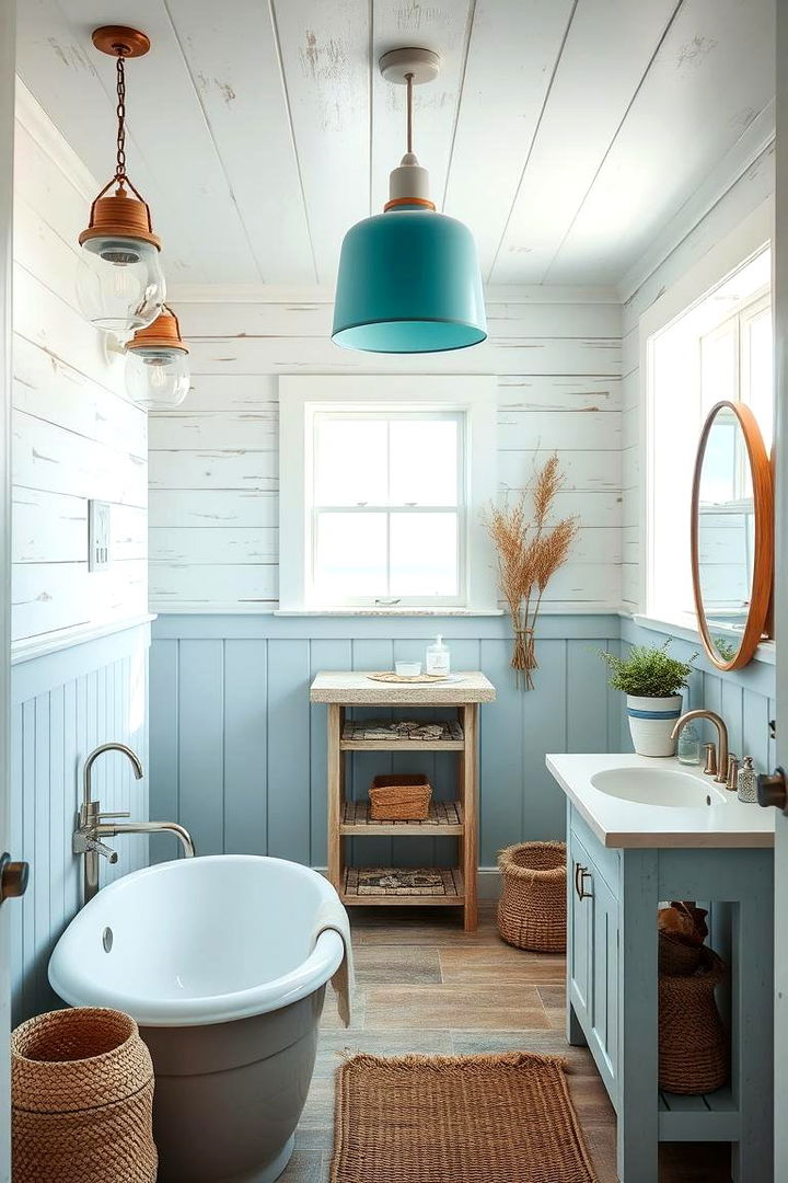 Coastal Inspired Pendant Designs - 22 Bathroom Pendant Lighting Ideas