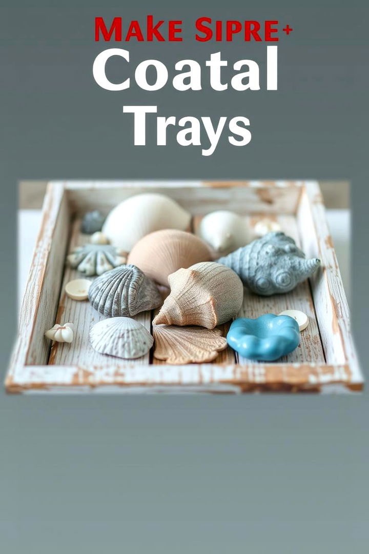 Coastal Inspired Tray - 22 Bathroom Tray Ideas