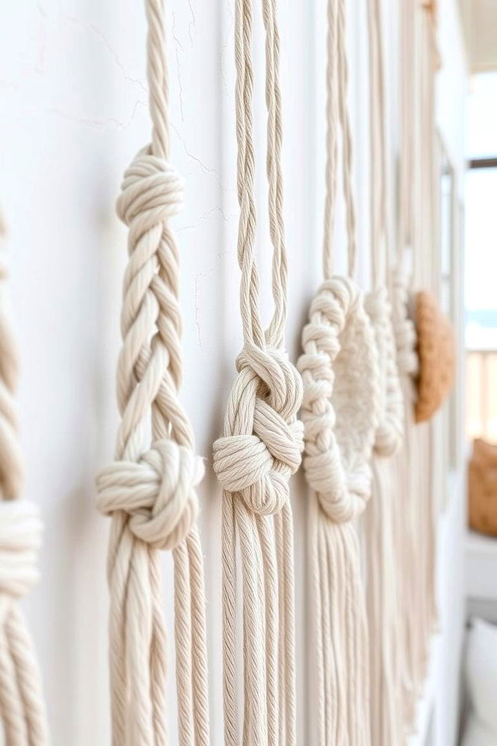 Coastal Macrame Accents - 22 Boho Beach Bedroom Ideas