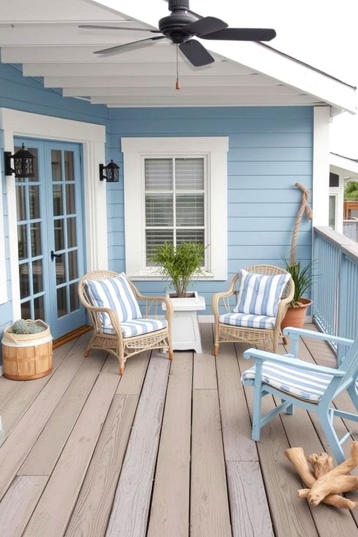Coastal Nautical Themes - 22 Deck Decorating Ideas