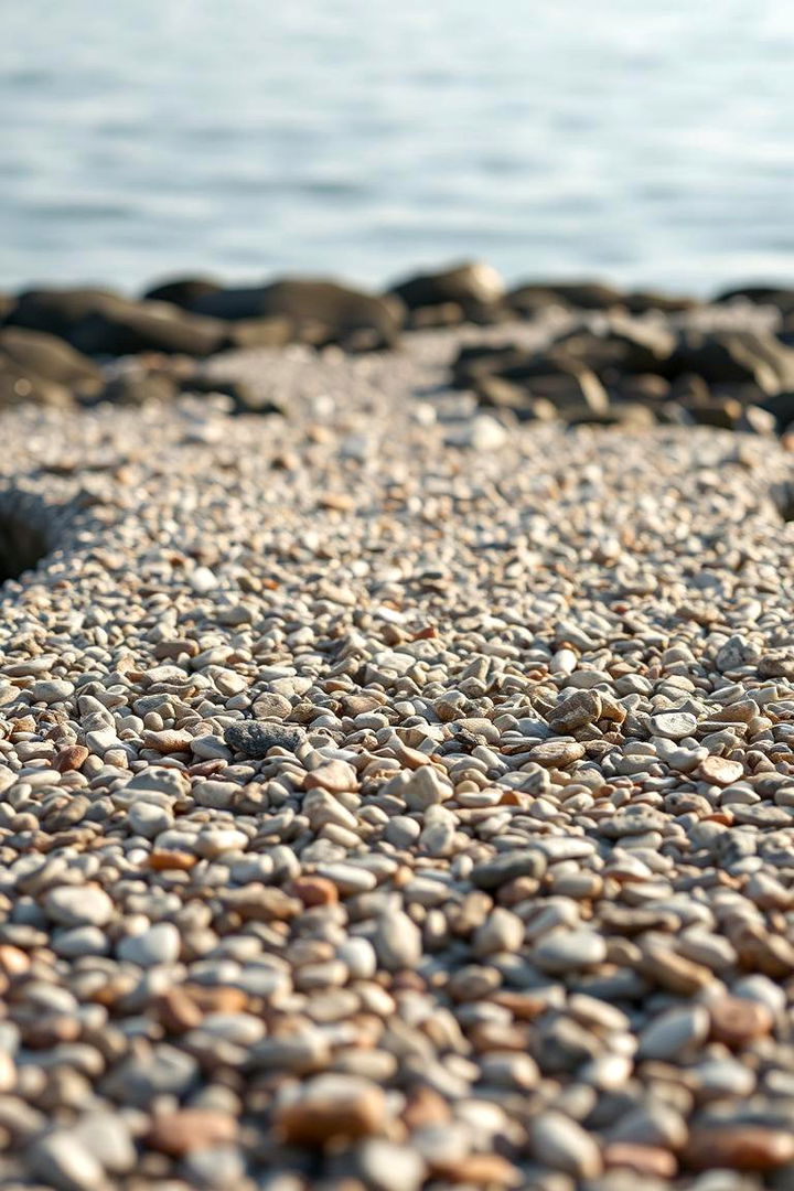 Coastal Pebble Walkways - 22 Rock Walkway Ideas
