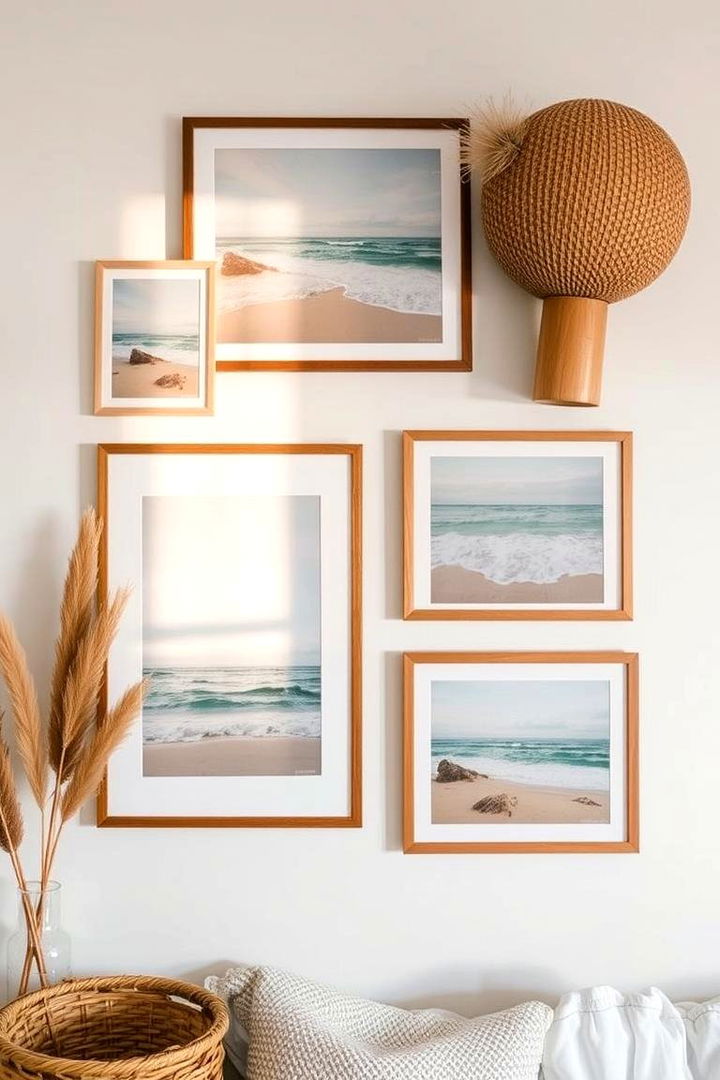 Coastal Photography Displays - 22 Boho Beach Bedroom Ideas