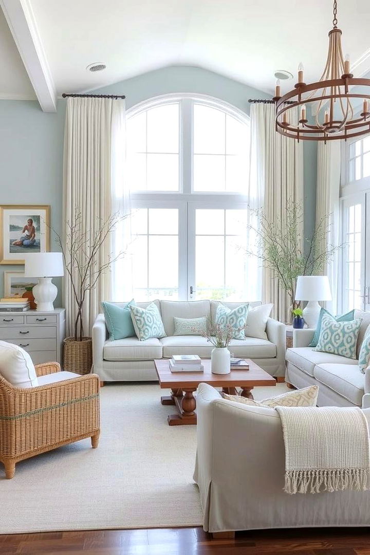 Coastal Retreat Ambiance - 22 Aesthetic Living Room Ideas