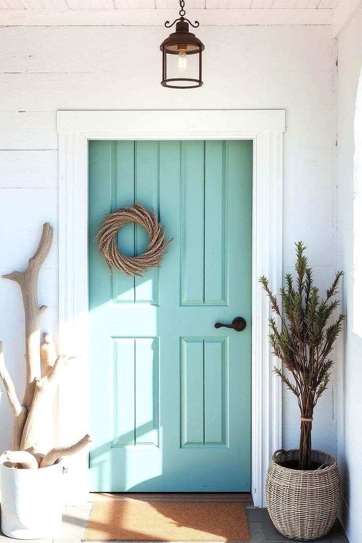 Coastal Sea Green - 22 Green Front Door Ideas
