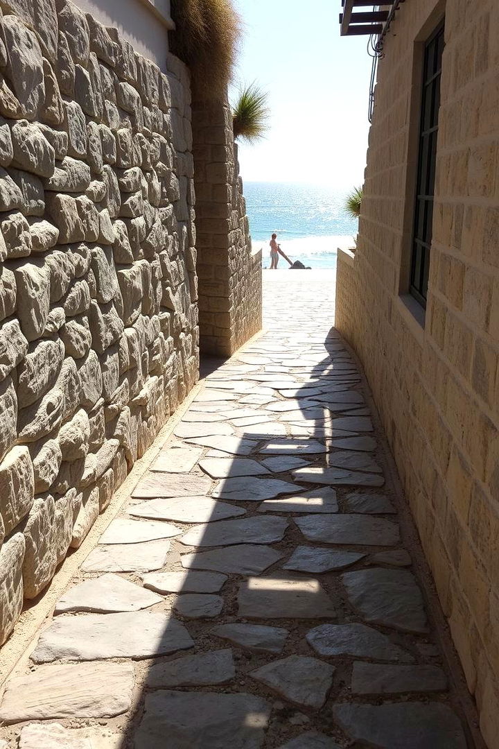 Coastal Seaside Bluestone Pathway - 22 Bluestone Walkway Ideas