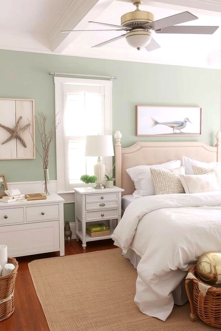 Coastal Serenity Palette - 22 Sage Green Bedroom Ideas