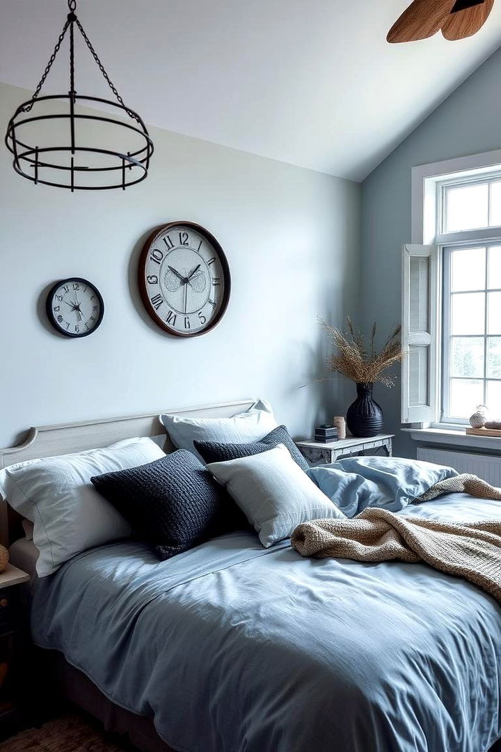 Coastal Serenity with Deep Hues - 22 Black and Blue Bedroom Ideas