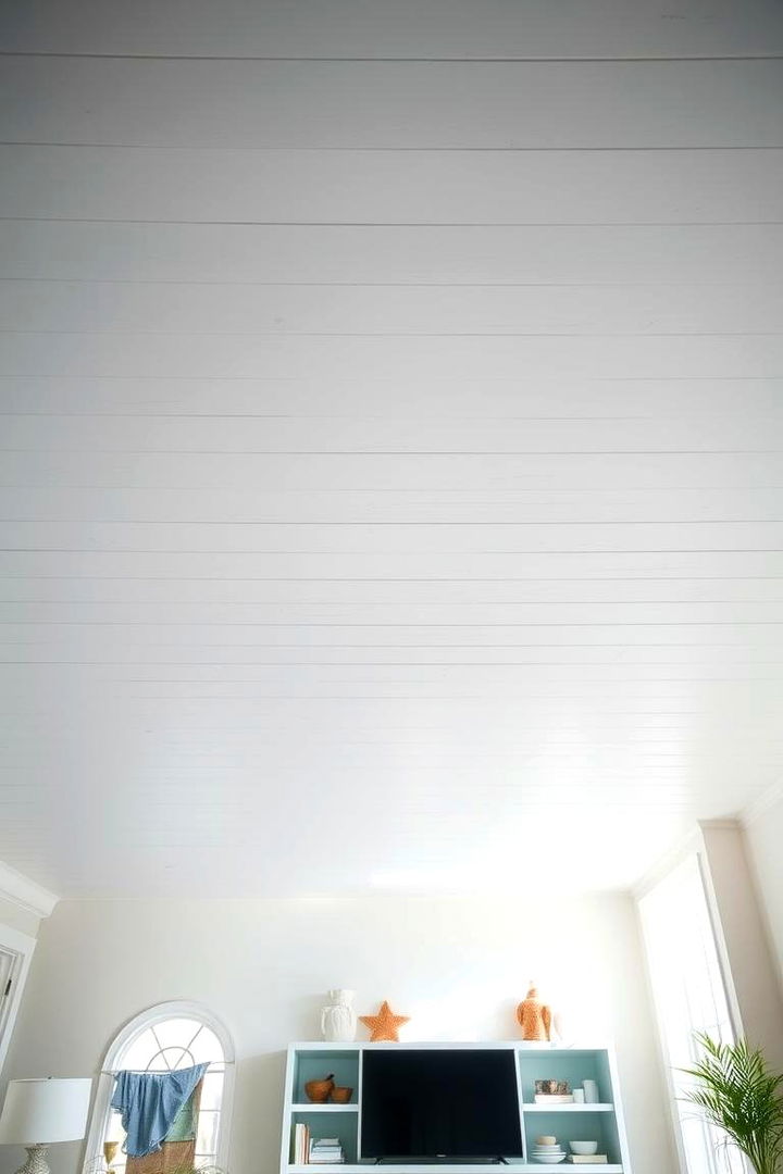 Coastal Shades for a Breezy Feel - 22 Ceiling Paint Ideas