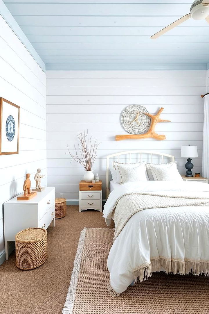 Coastal Shiplap Bedroom Design - 22 Shiplap Bedroom Ideas