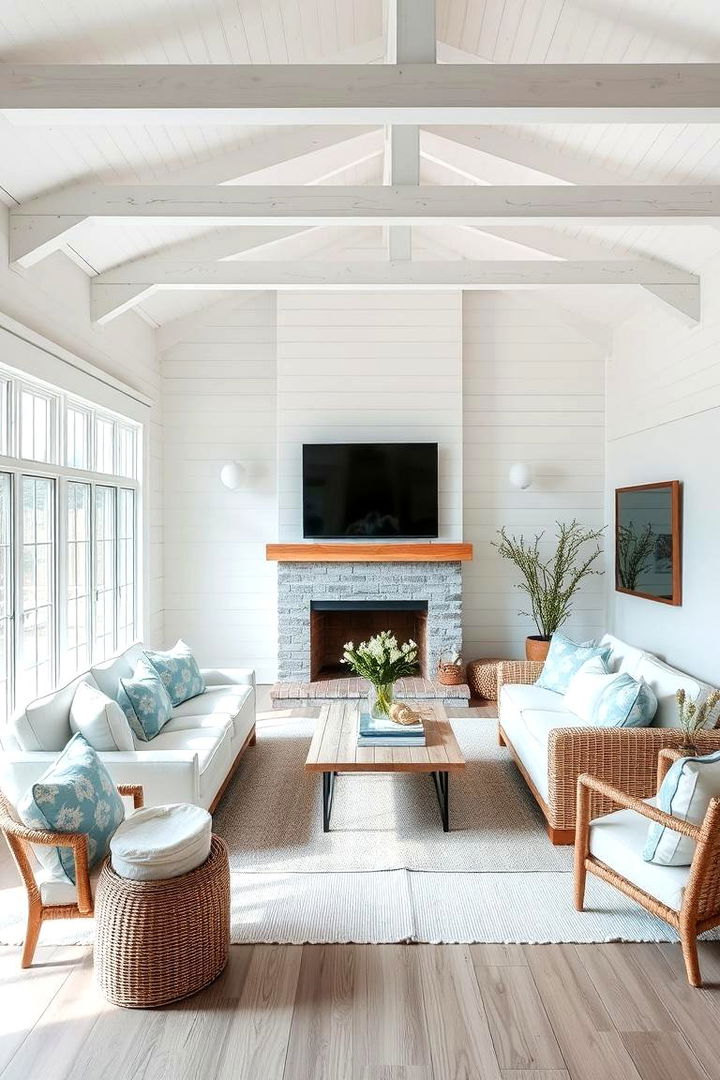 Coastal Shiplap Serenity - 22 Shiplap Living Room Ideas