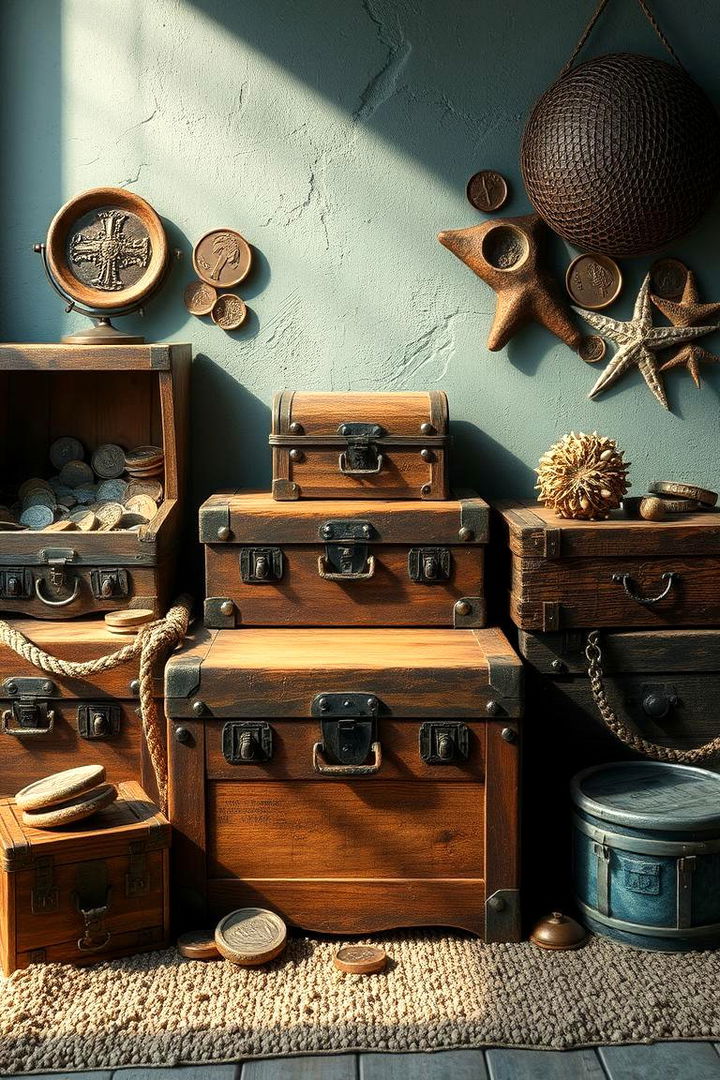 Coastal Treasure Trove Setup - 22 Pirate-themed Bedroom Ideas