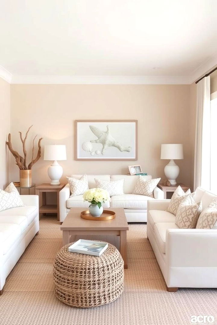 Coastal Tropical Accents - 22 Tropical Living Room Ideas