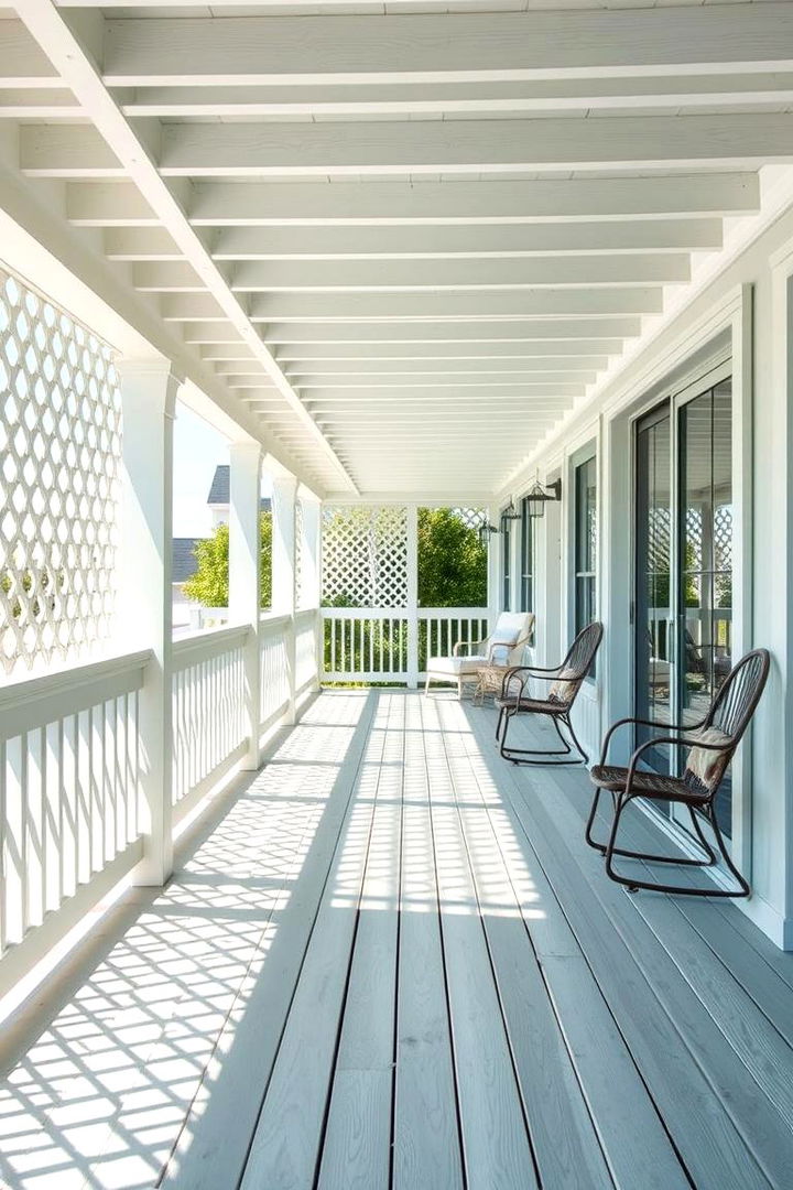 Coastal Vibe Lattice - 22 Deck Lattice Ideas