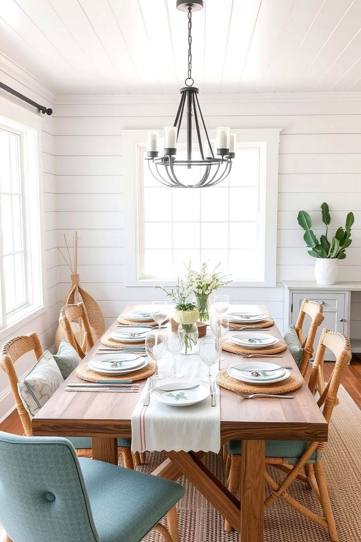 Coastal Vibe Shiplap - 22 Shiplap Dining Room Wall Ideas
