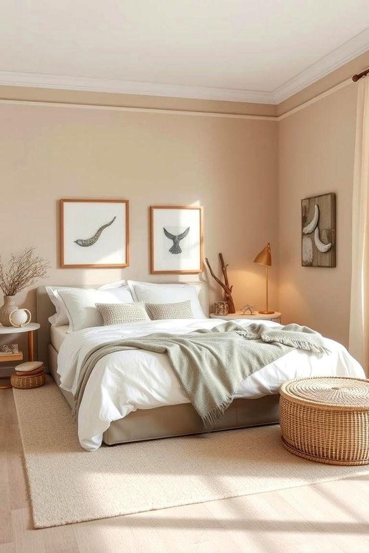 Coastal Vibes Escape - 22 Khaki Bedroom Ideas