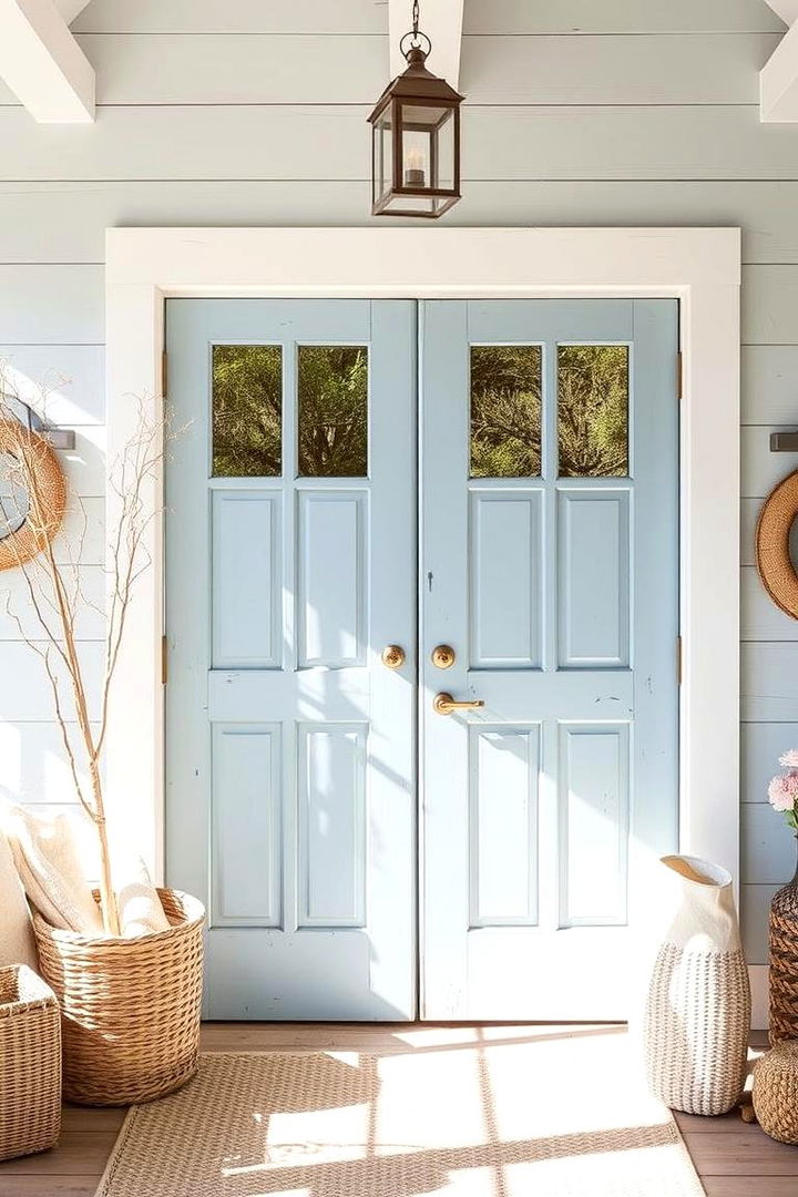 Coastal Vibes - 22 Double Front Door Ideas