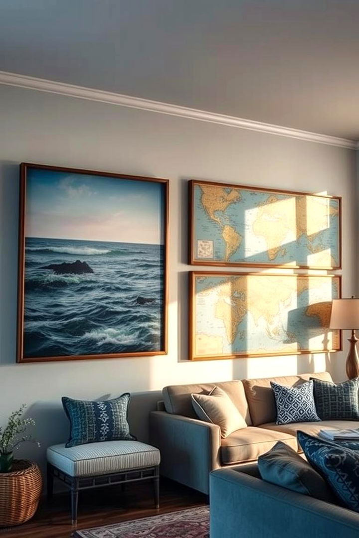 Coastal Wall Art - 22 Ocean-themed Bedroom Ideas