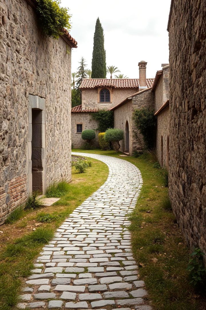 Cobblestone Pathways - 22 Gothic Garden Ideas
