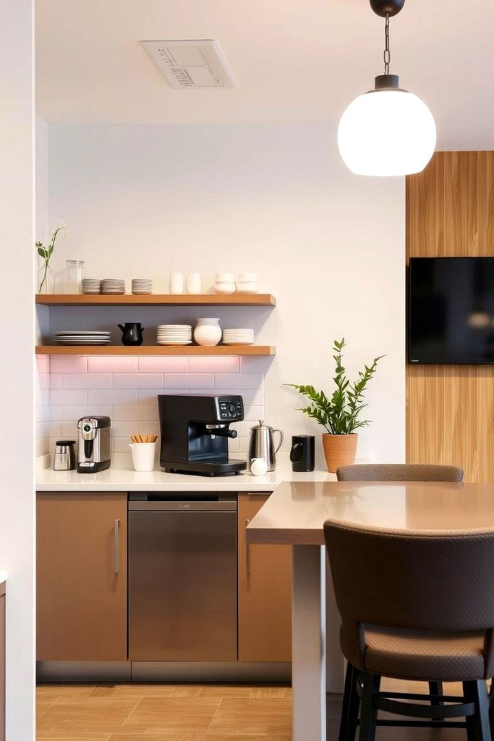 Coffee Bar Integration - 22 Office Kitchen Ideas