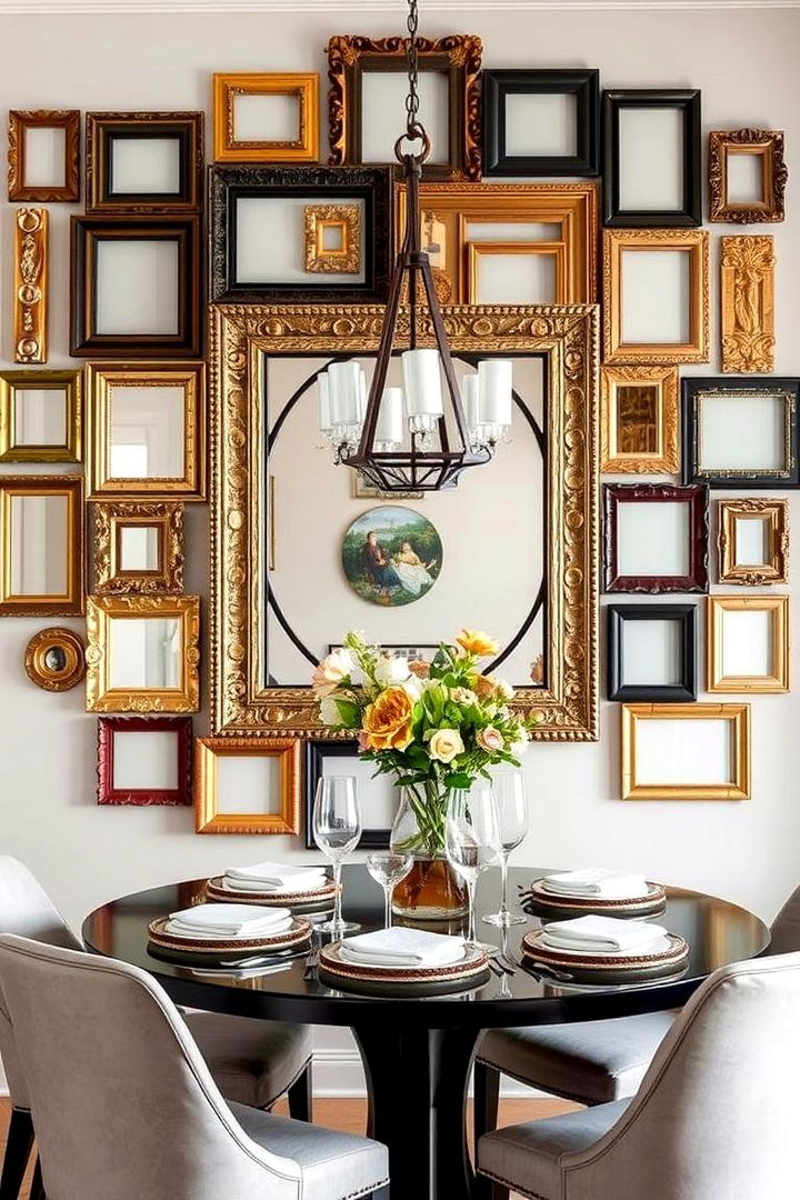 Collage Display Dynamism - 22 Dining Room Mirror Ideas