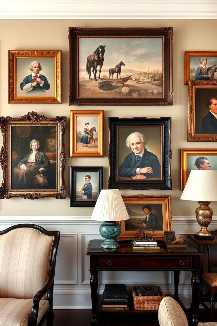 Colonial Inspired Artwork - 22 Colonial Living Room Ideas