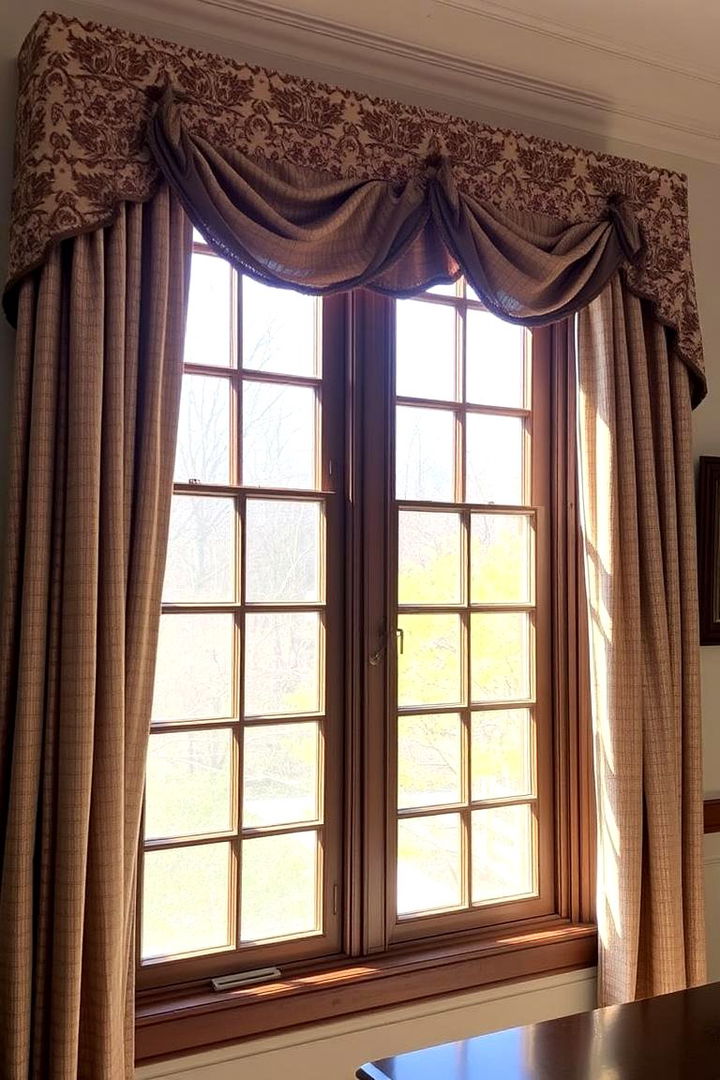 Colonial Inspired Window Treatments - 22 Colonial Dining Room Ideas