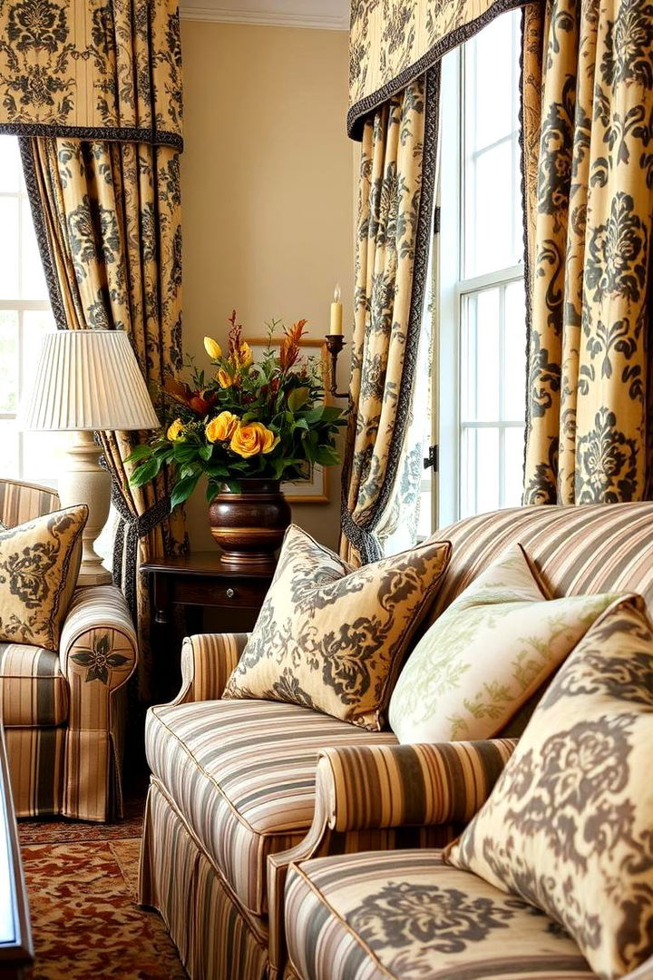 Colonial Patterns and Fabrics - 22 Colonial Dining Room Ideas