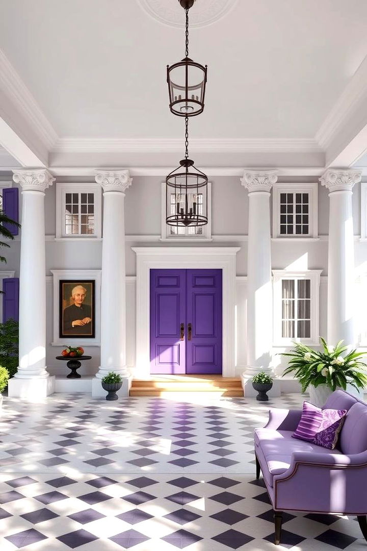 Colonial Purple Revival - 22 Purple House Exterior Ideas
