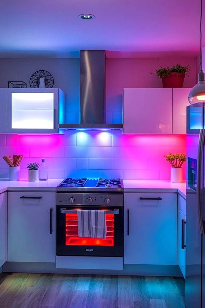 Color Changing Lighting Options - 22 Kitchen Lighting Ideas